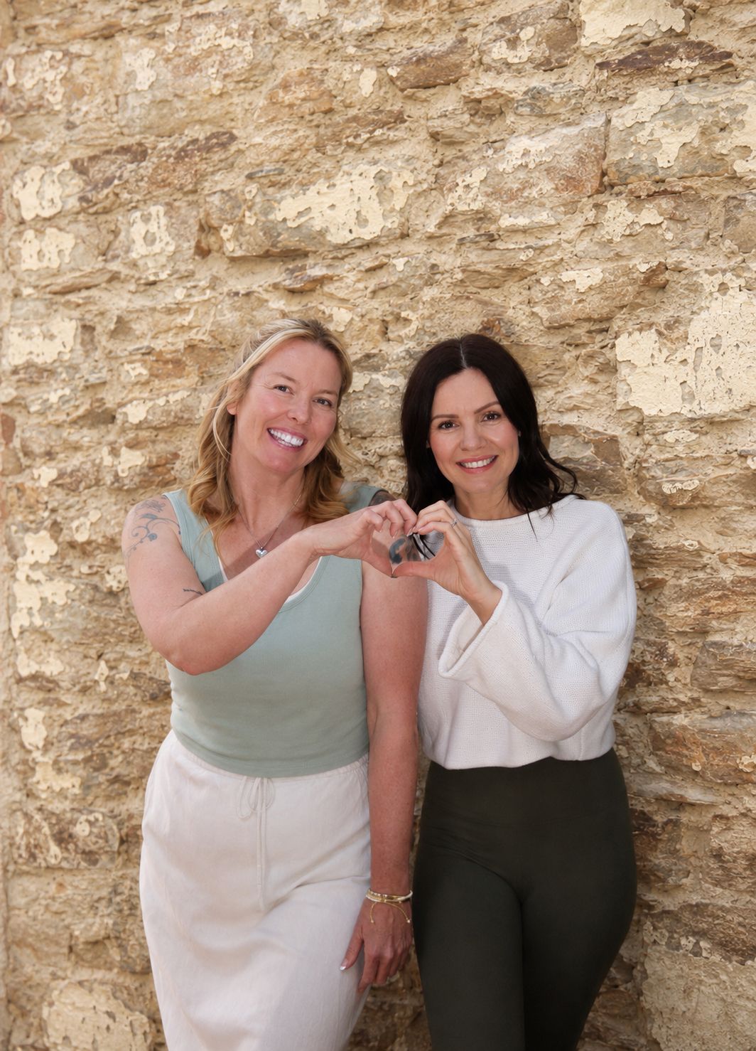 Tessa and Chanelle smiling outside the BreathVana studio in Adelaide